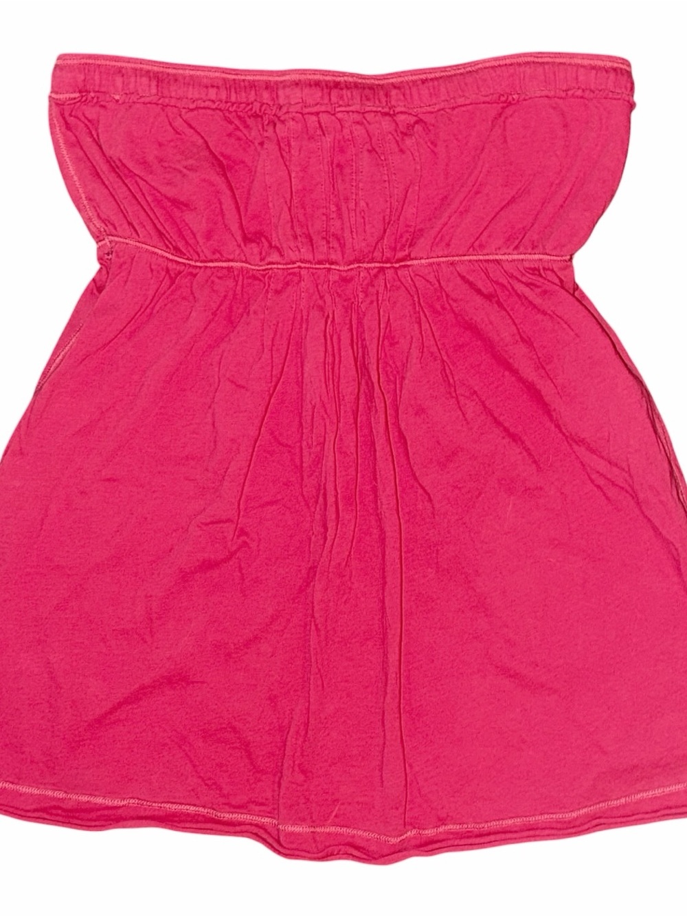 Y2K Hollister Babydoll Hot Pink Strapless Top